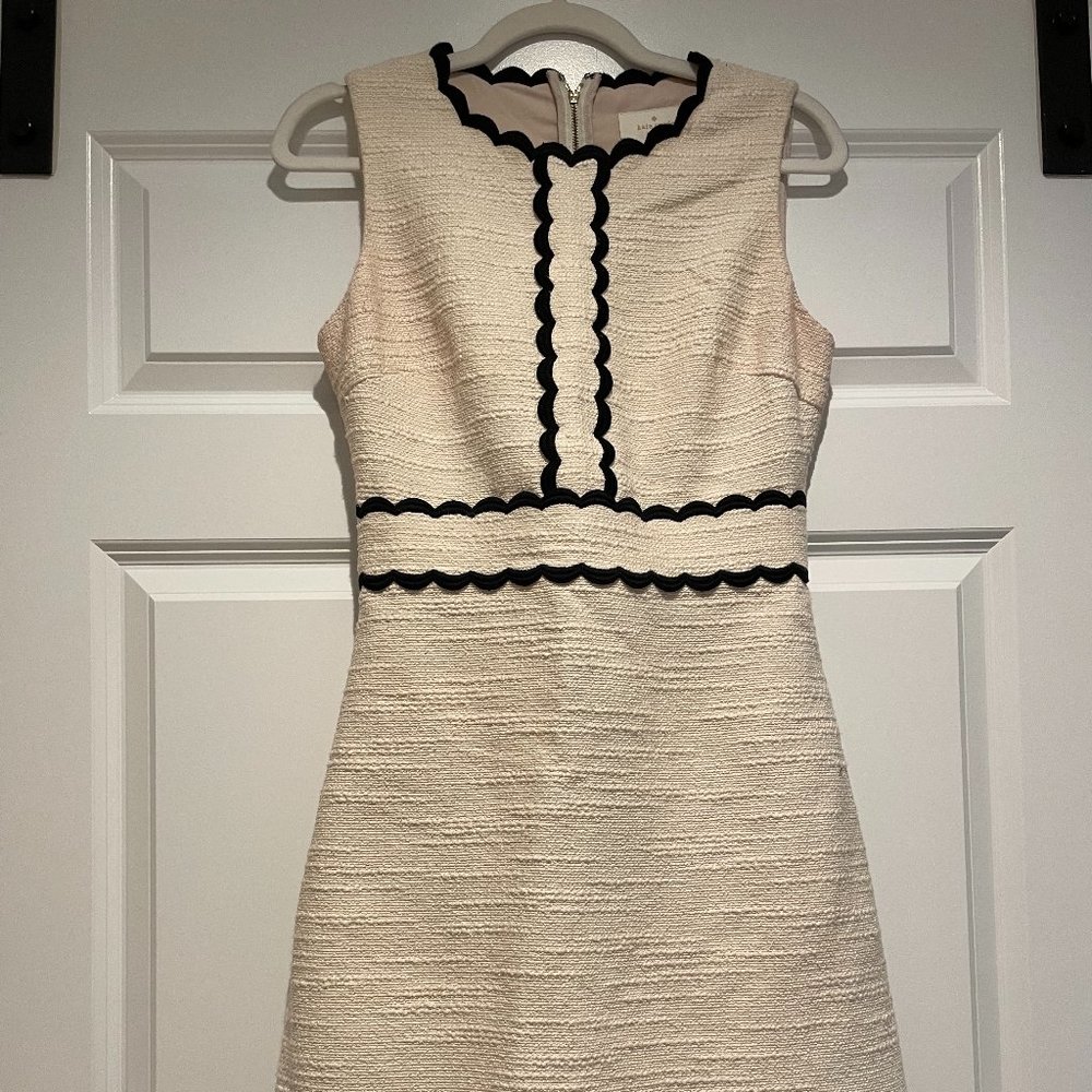 Kate Spade Scallop Tweed Dress